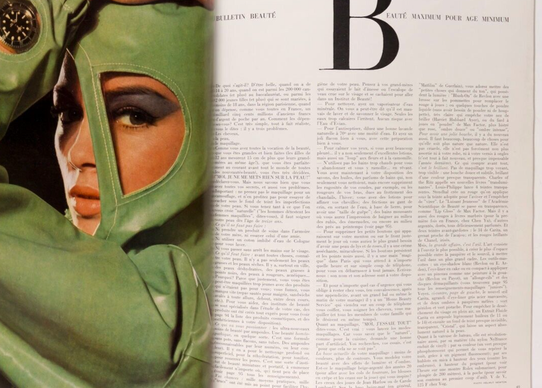 Guy Bourdin ANITA PALLENBERG Rolex PARIS VOGUE February 1965 60th birthday gift