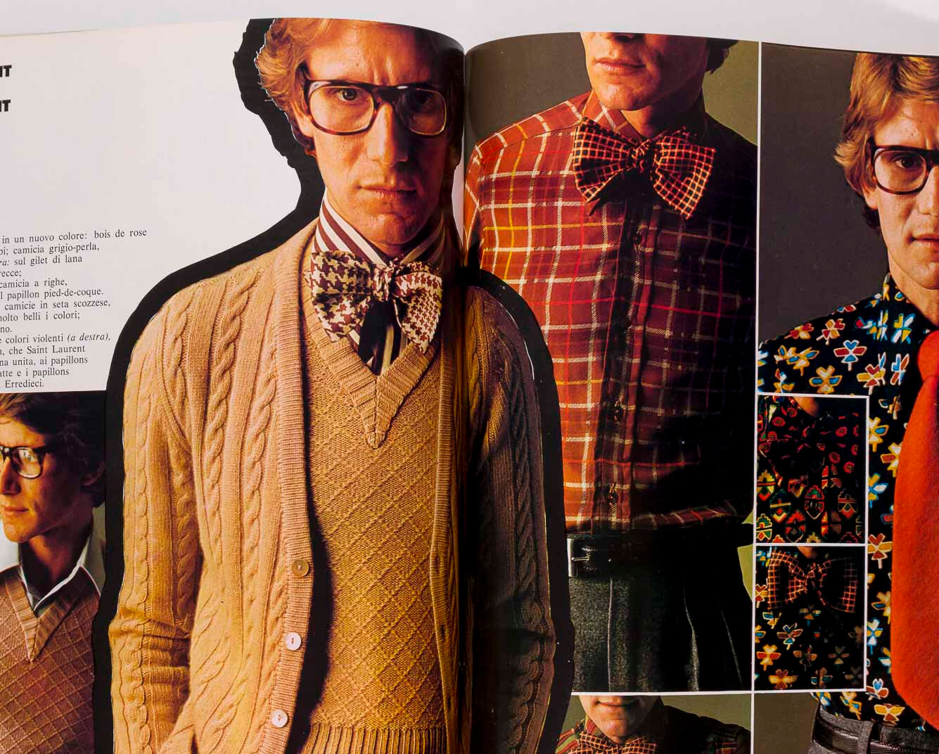 Richard Chamberlain YVES SAINT LAURENT Triumph L'UOMO VOGUE October 1972 Toscani