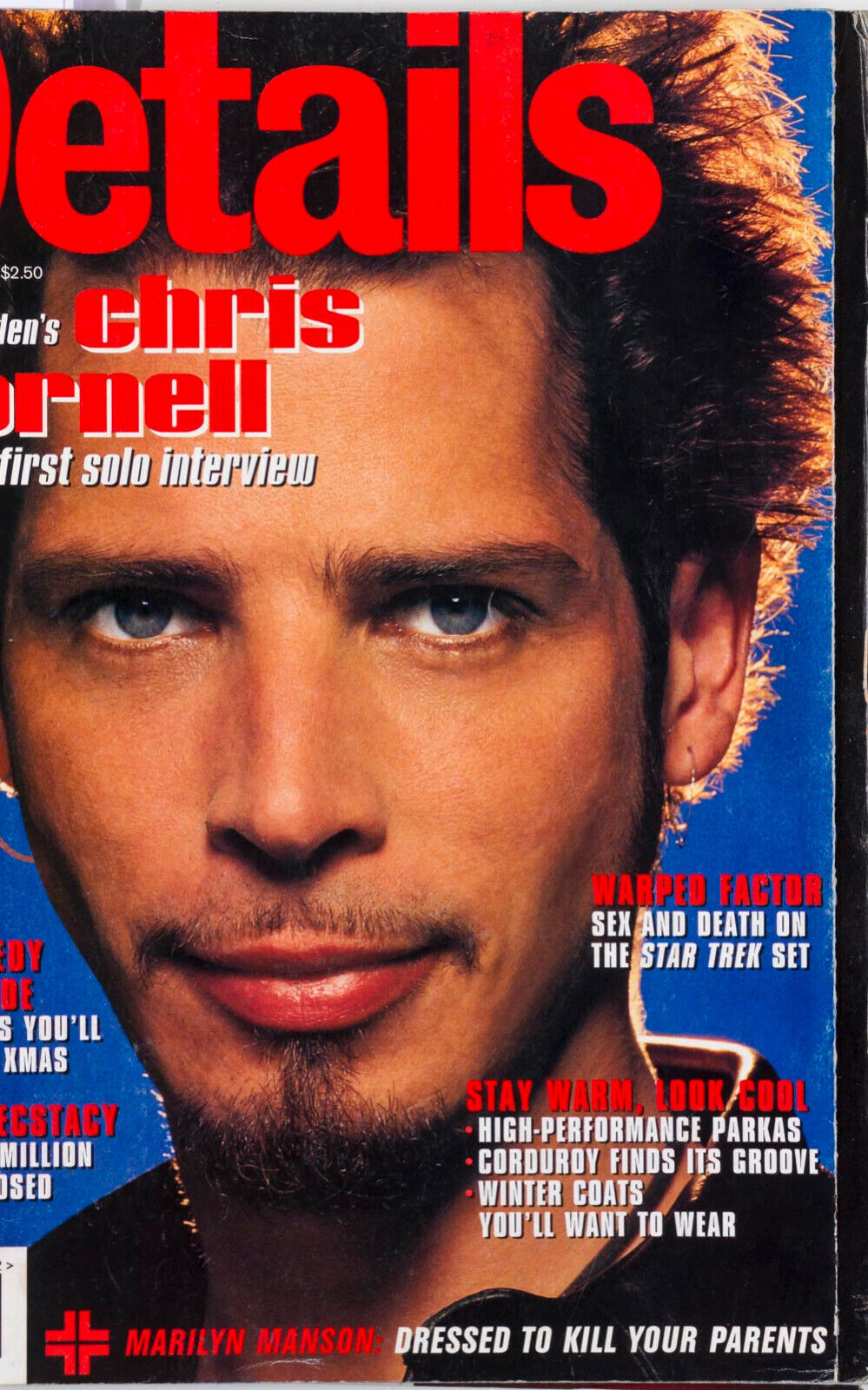 CHRIS CORNELL Marilyn Manson AALIYAH Richard Ashcroft TUPAC Details magazine 90s