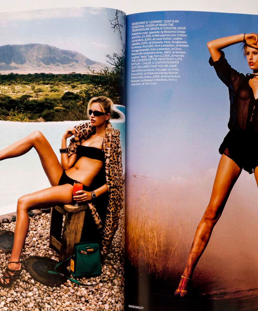 Natalia Vodianova KAROLINA KURKOVA Tamara Mellon VOGUE January 2004 Liberty Ross