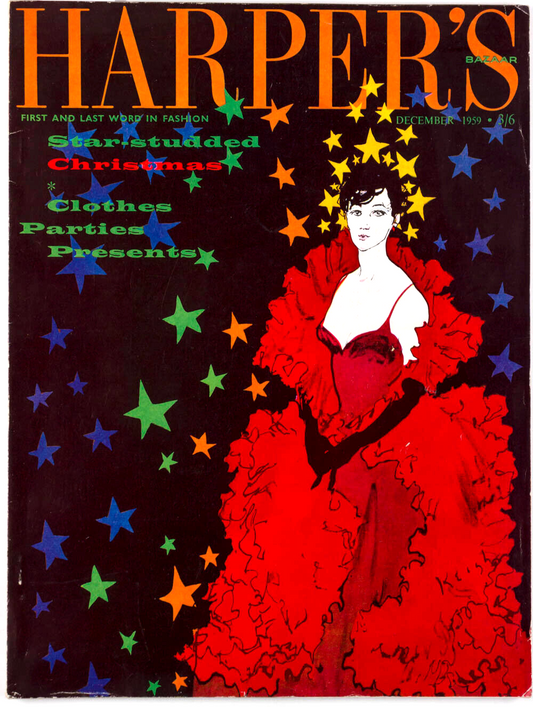 TOM KEOGH Len Deighton ST MORITZ Harpers Bazaar 1959 December EDNA O'BRIEN Paris