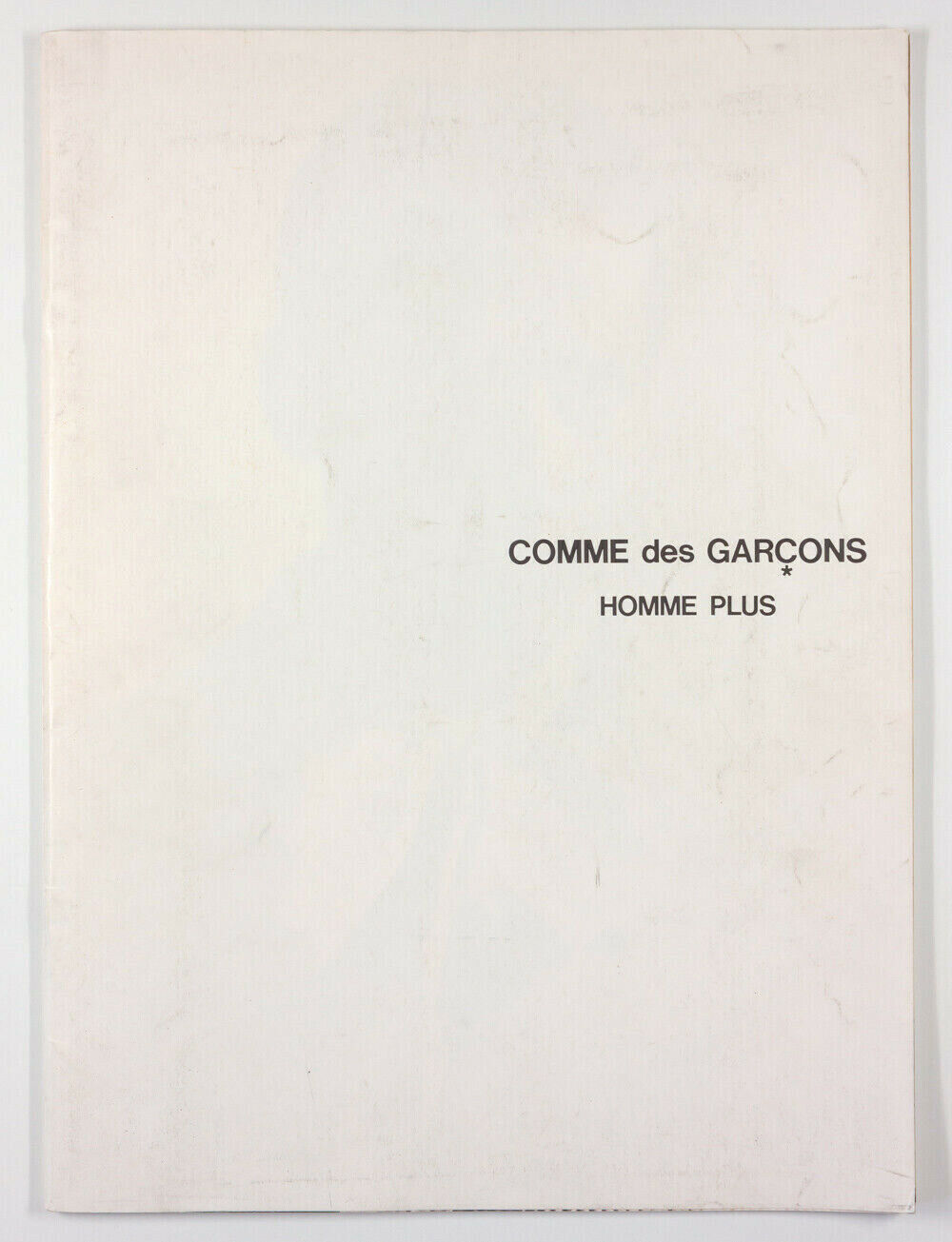 Comme Des Garcons 1987 Homme Plus CATALOGUE Arthur Elgort SOPHIE HICKS lookbook