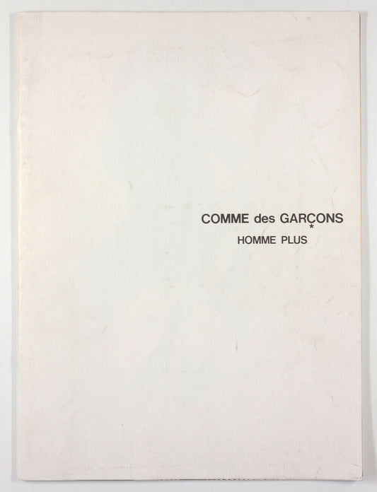 Comme Des Garcons 1987 Homme Plus CATALOGUE Arthur Elgort SOPHIE HICKS lookbook