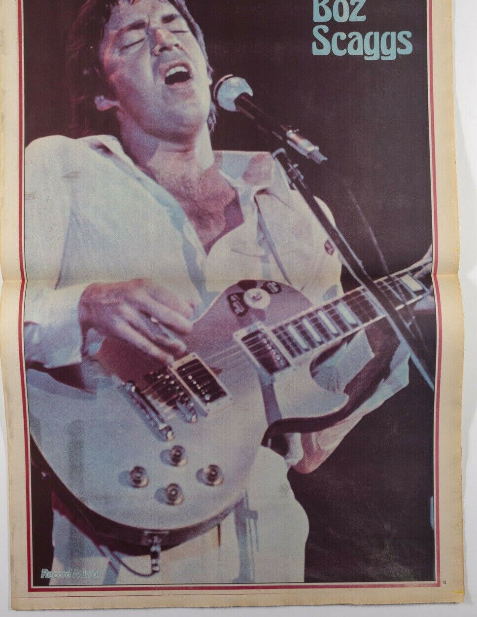 MARC BOLAN Sex Pistols JAMIE REID Boz Scaggs RULA LENSKA Record Mirror magazine
