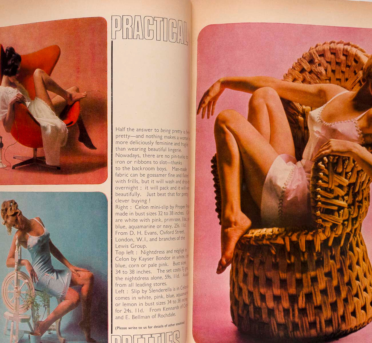 JULIE CHRISTIE David Hicks DAPHNE DU MAURIER Woman's Journal 1967 January MOUCHY