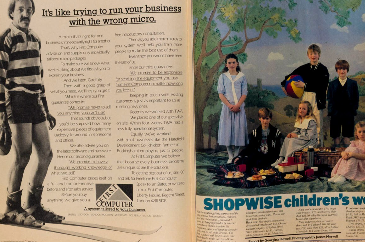 Pope shot HARRISON FORD Loyd Grossman SUNDAY TIMES magazine May 1985 Diane Arbus