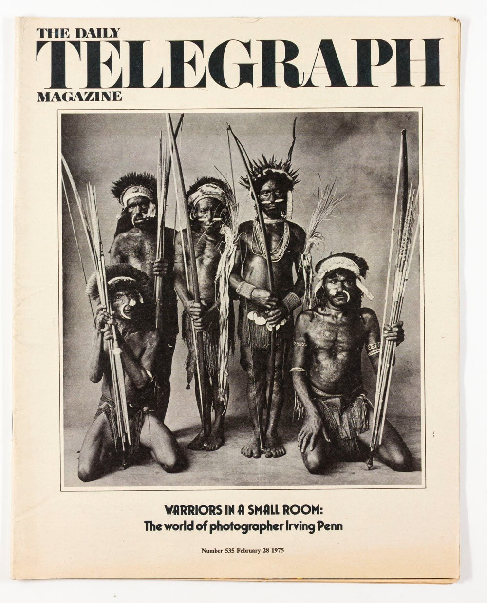 World photographer Irving Penn WARRIOR SMALL RM Telegraph magazine February 1975