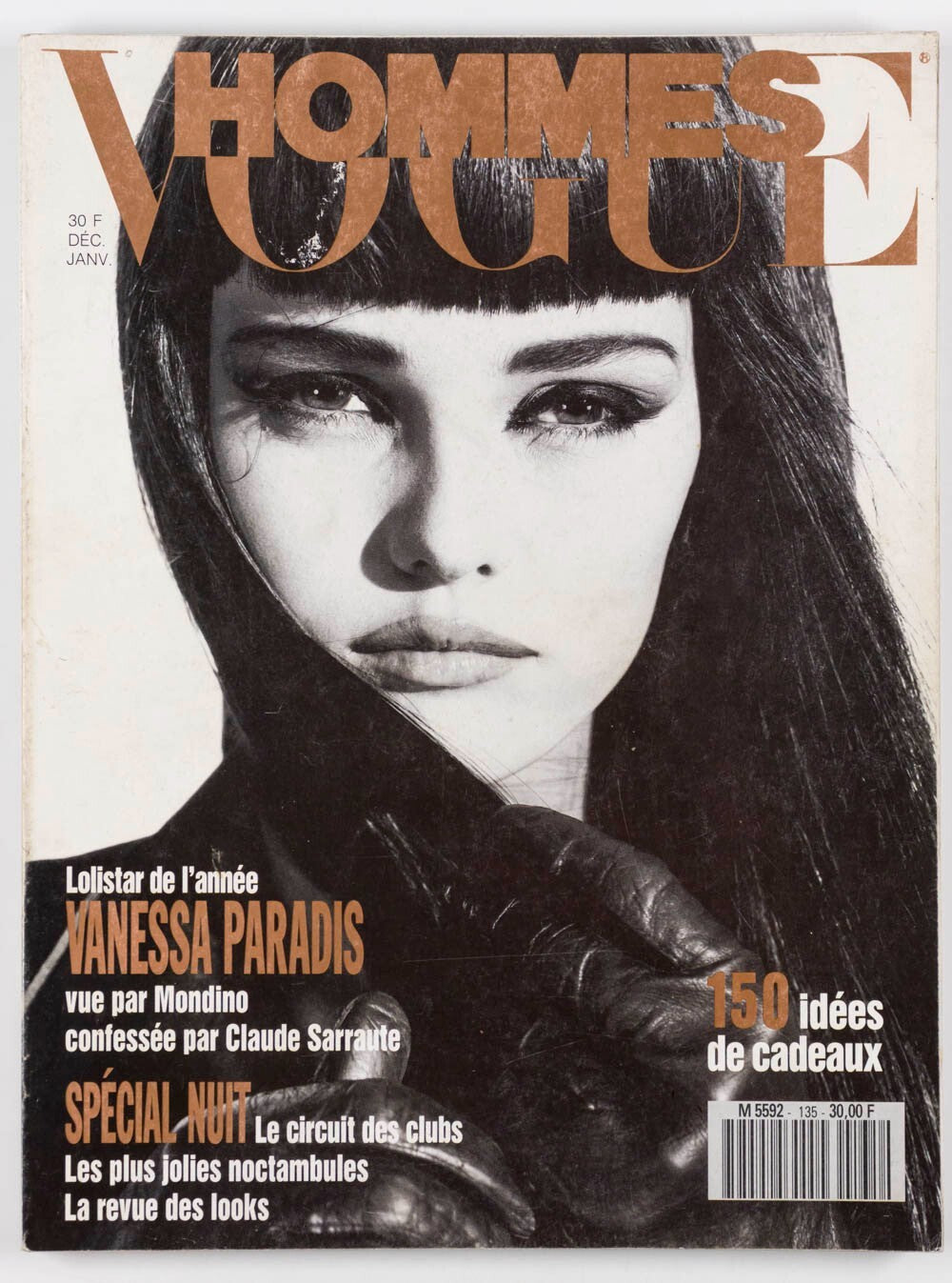 Vanessa Paradis MONDINO Thierry Le Goules VOGUE HOMMES January 1991 Adrien Brody