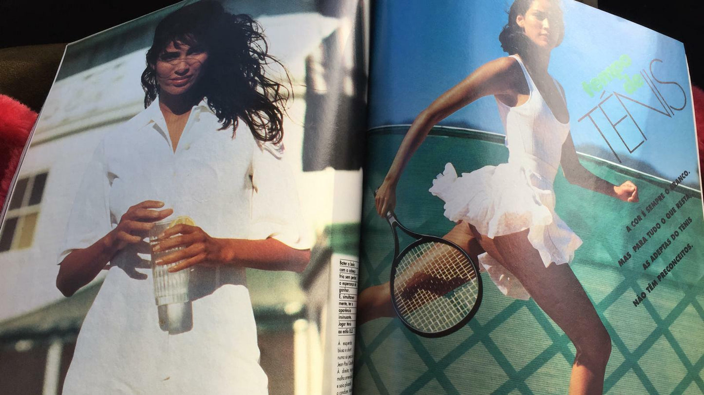 ELLE MacPHERSON Hans Feurer ALAIA Rachel Williams CARLA BRUNI Portugal magazine