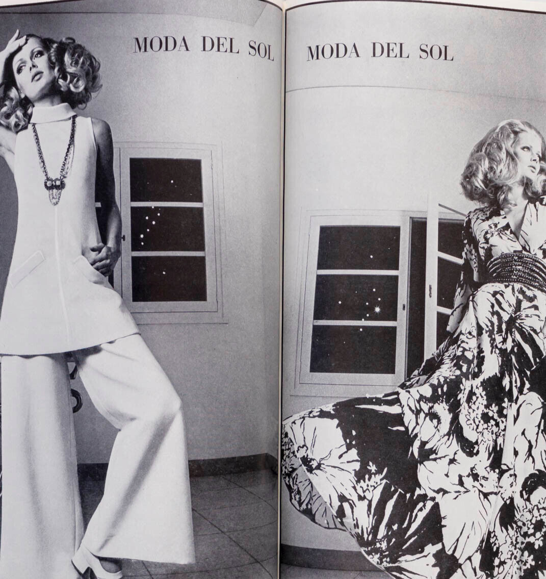 Catherine Deneuve SHARON TATE Guy Bourdin PARIS VOGUE February 1969 Marbella RTW