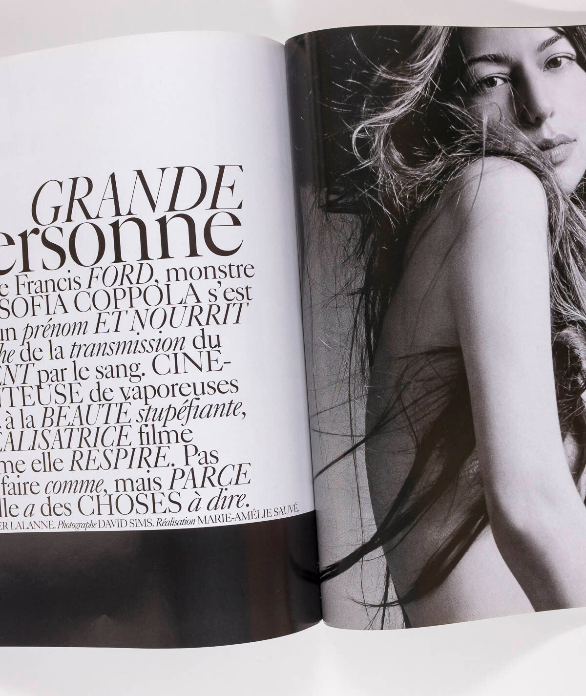 SOFIA COPPOLA guest editor KIRSTEN DUNST Francis Ford PARIS VOGUE December 2004