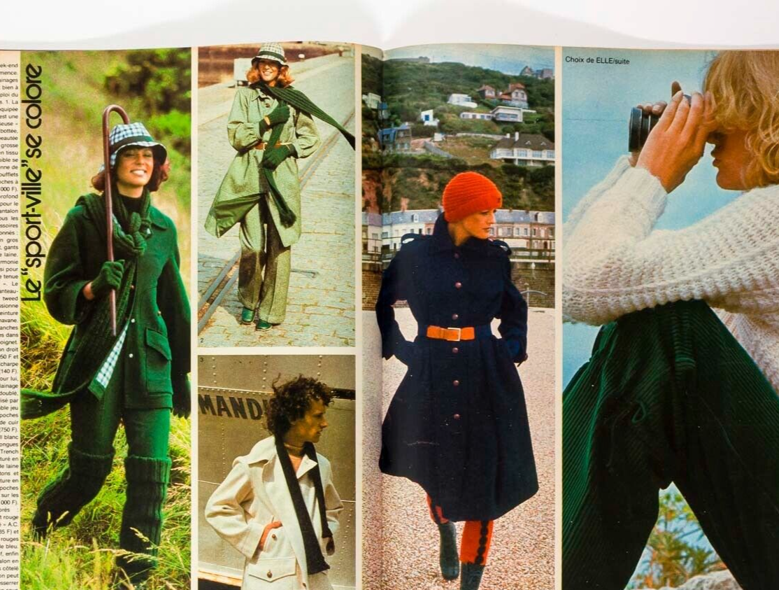 OLIVIERO TOSCANI Elle magazine FRANCE Sep 1975 Courreges DEPARDIEU Knapp PICASSO