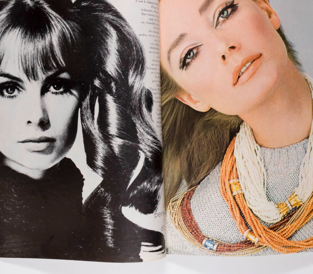 Jean Shrimpton GUY BOURDIN Helmut Newton PARIS VOGUE August 1965 Dali YSL Goya