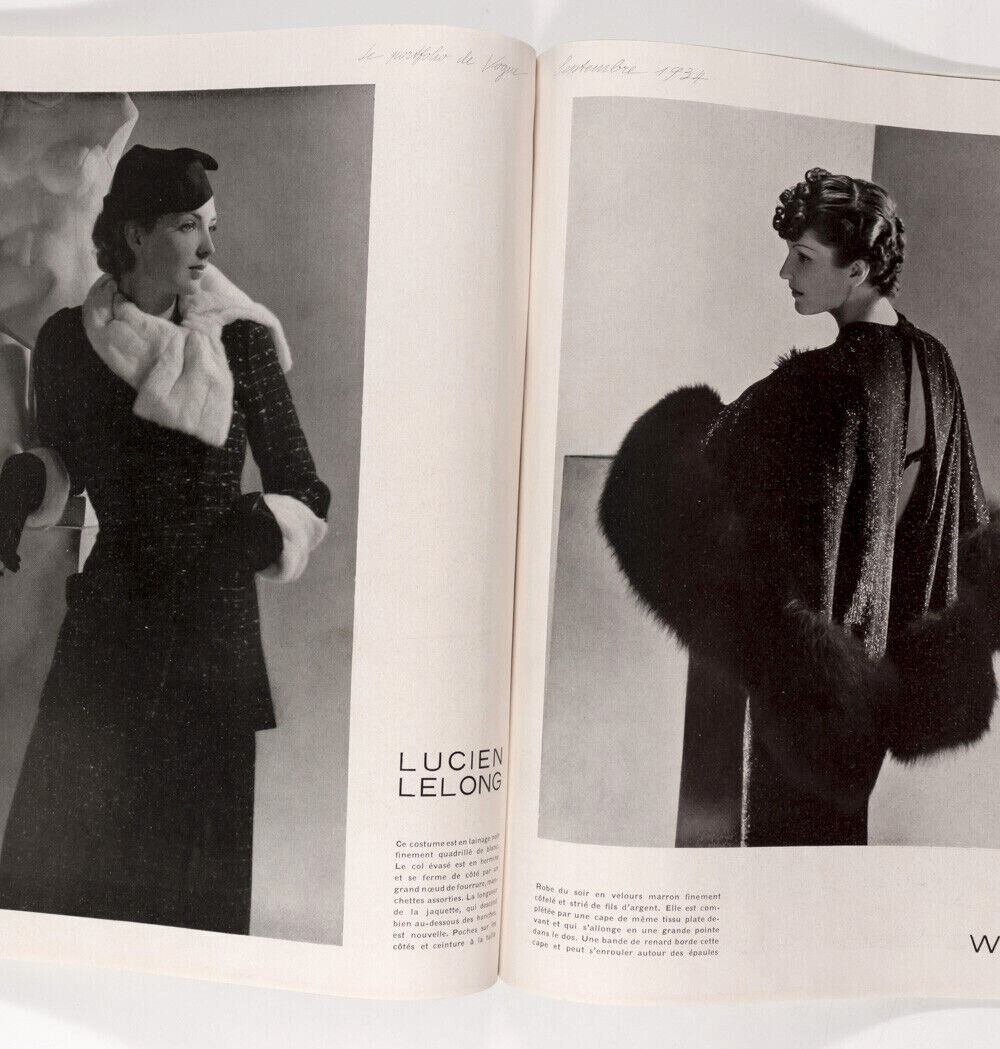 EDUARDO BENITO Schiaparelli LANVIN Rene Bouet-Willaumez PARIS VOGUE French vtg