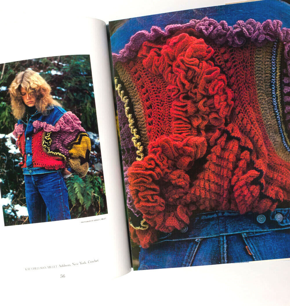 AMERICAN DENIM Baron Wolman NEW FOLK ART Hippies EMBROIDERED JEANS book RAGS vtg