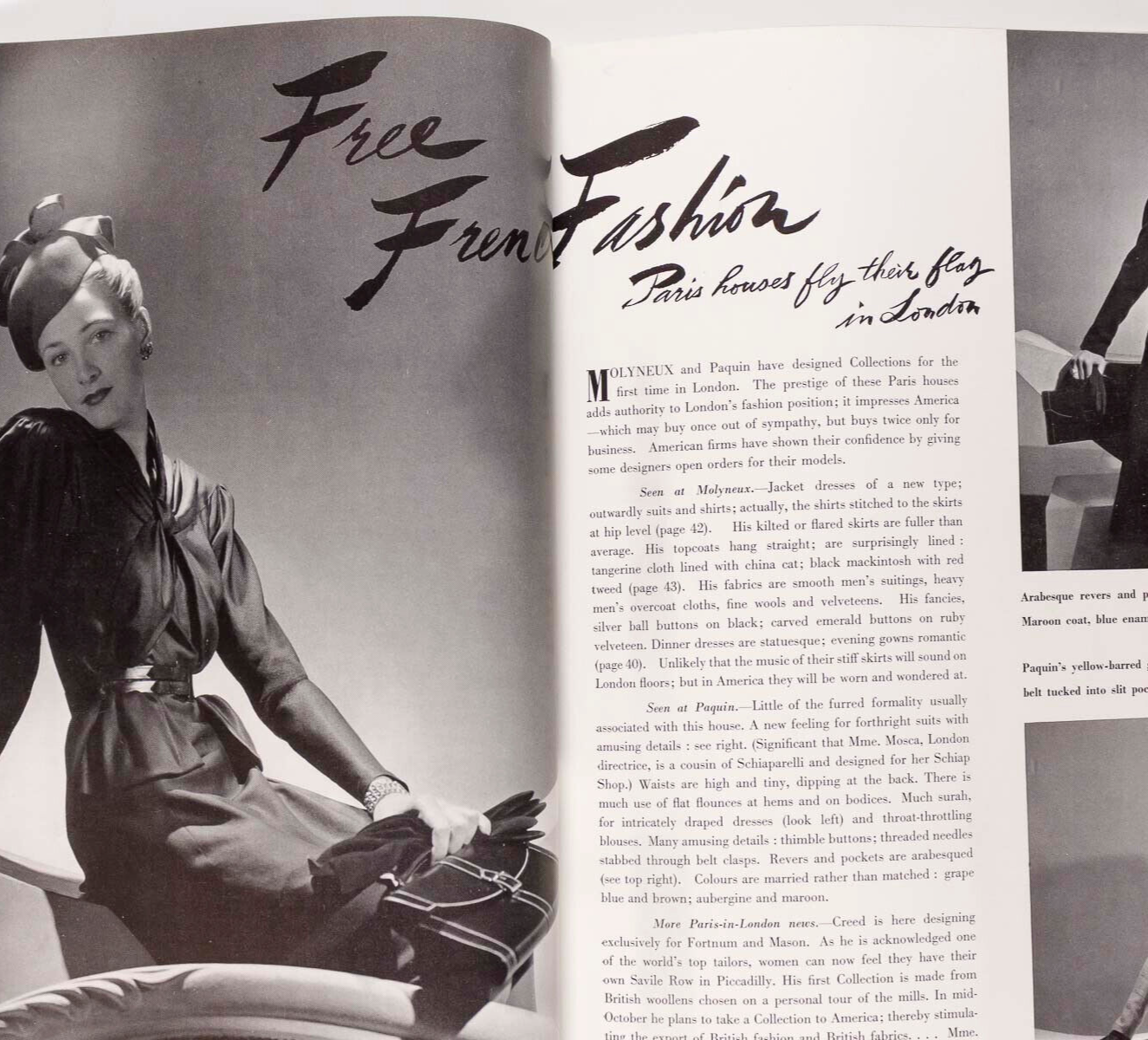 LEE MILLER Horst CECIL BEATON Roger Descombes MARY CHURCHILL Propaganda VOGUE UK