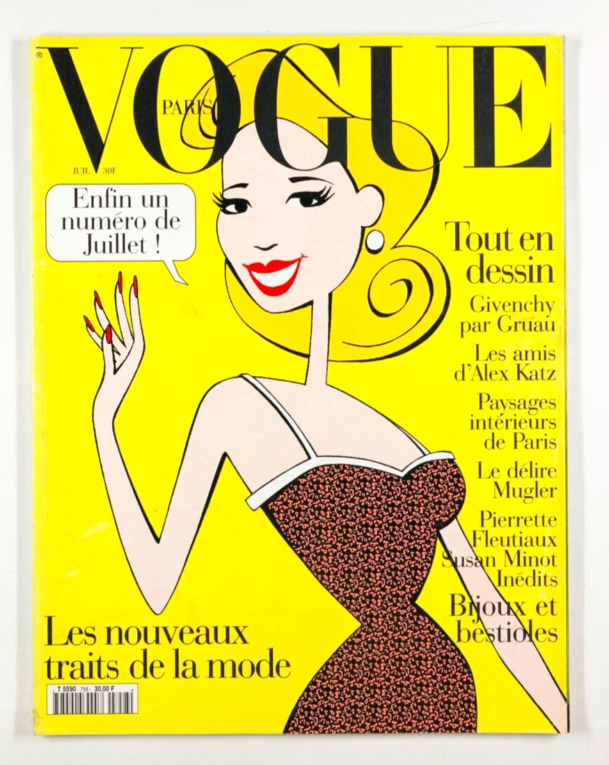 Alex Katz GIVENCHY Rene Gruau VERUSCHKA Jerry Hall THIERRY MUGLER Perez FR VOGUE