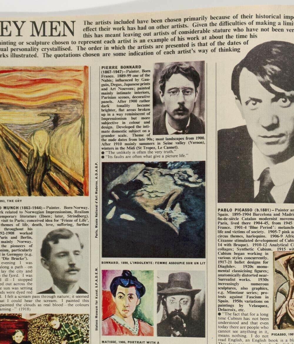 Robert Rauschenberg PICASSO Alexander Liberman MATISSE 60s Sunday Times magazine