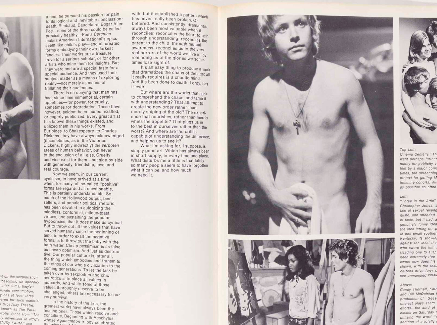 TOM WESSELMANN Hair LIZA MINELLI After Dark magazine Nov 1969 Emmaretta Marks US