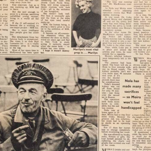 MARILYN MONROE INTERVIEW Tony Curtis NIAGARA Chief Odongo ~ 60s Weekend magazine