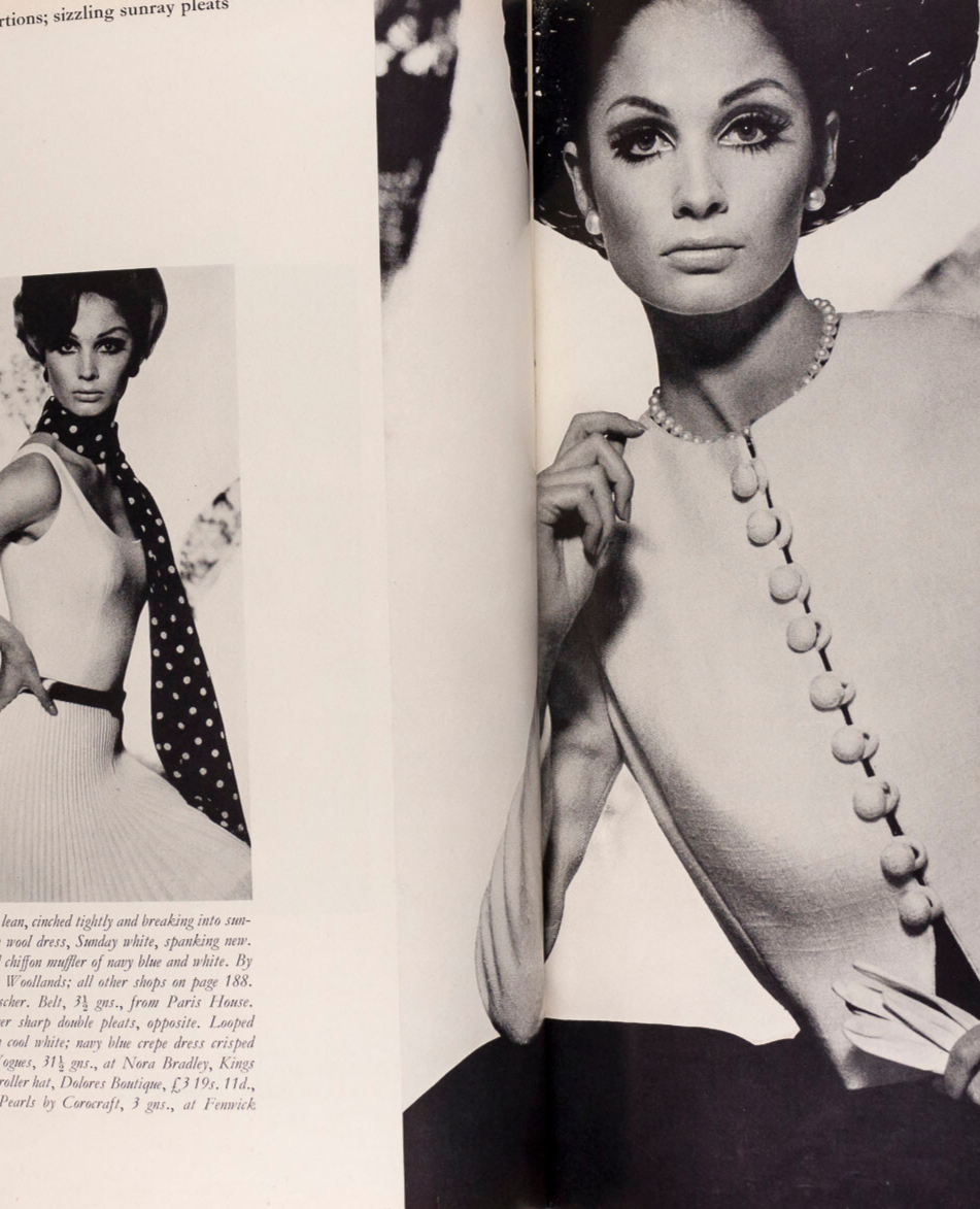 Sue Murray SHRIMPTON Helmut Newton VOGUE April 1965 NORMAN PARKINSON Kennington