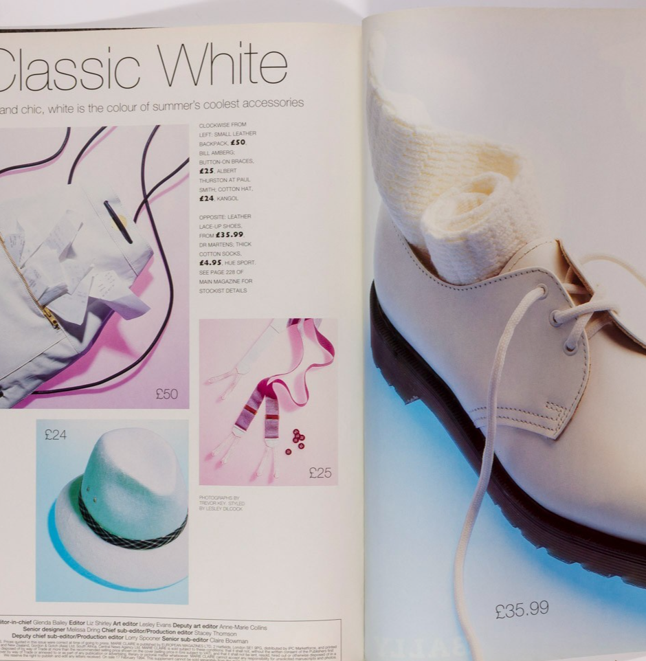 YASMIN LE BON Morocco ACCESSORIES Workwear MARIE CLAIRE magazine Spring 1994 vtg