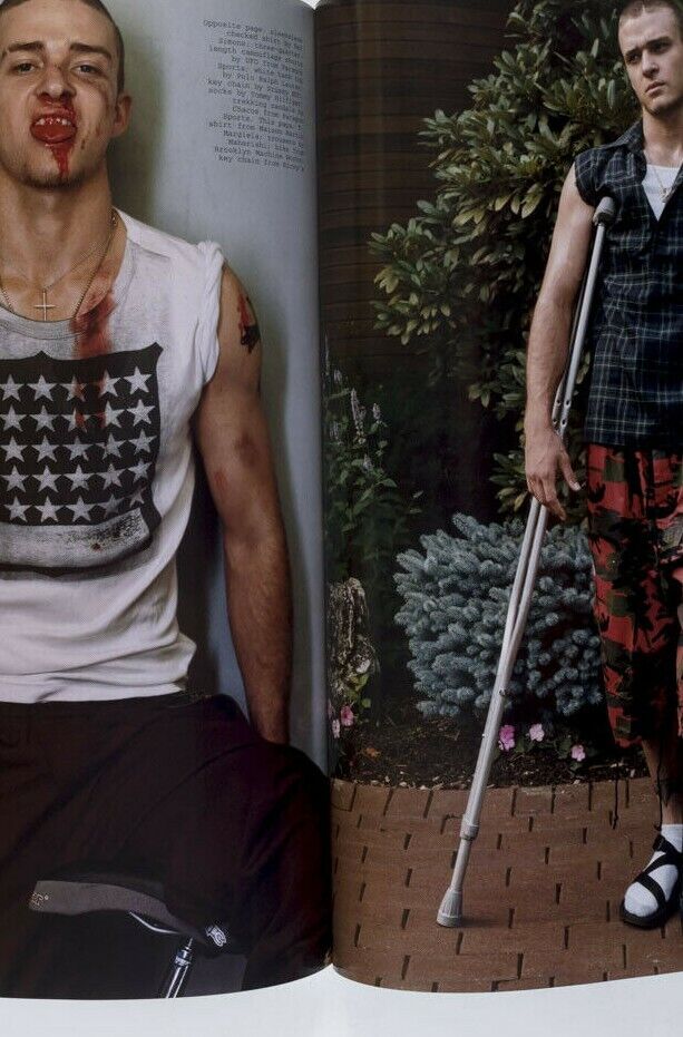Justin Timberlake STEVEN KLEIN David Sims CRAIG McDEAN Arena Homme + 2001 Winter