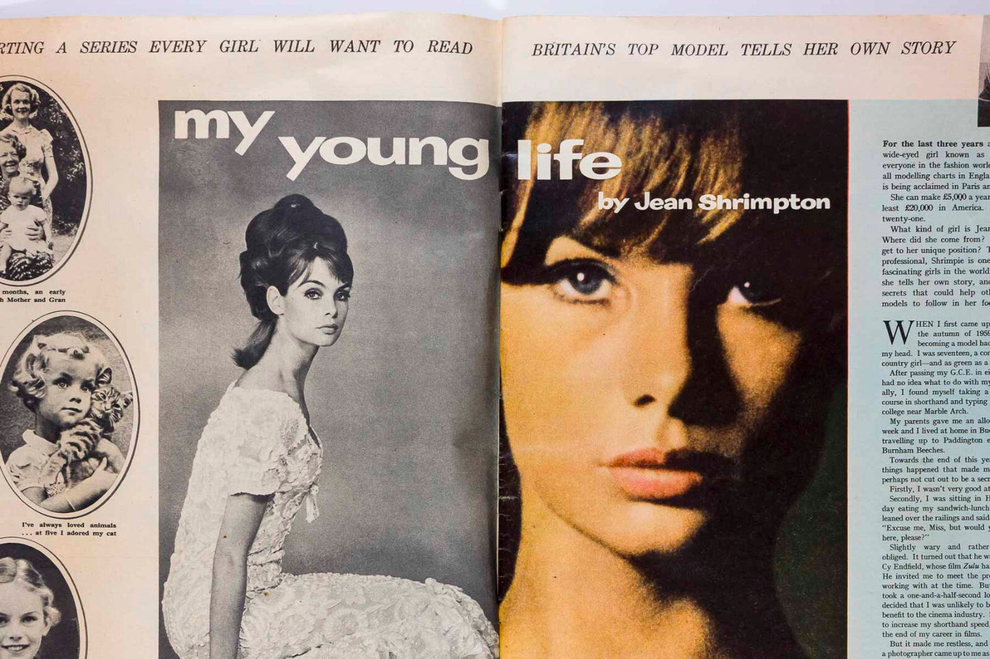 Jean Shrimpton TANIA MALLET Lake District WOMAN magazine 1964 PHYLLIS A WHITNEY