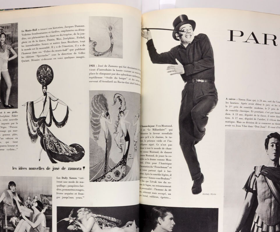 Anna Bjorck JOSPHINE BAKER Gruau PARIS VOGUE Nov 1960 Munich DRAZ Klein PEYNET