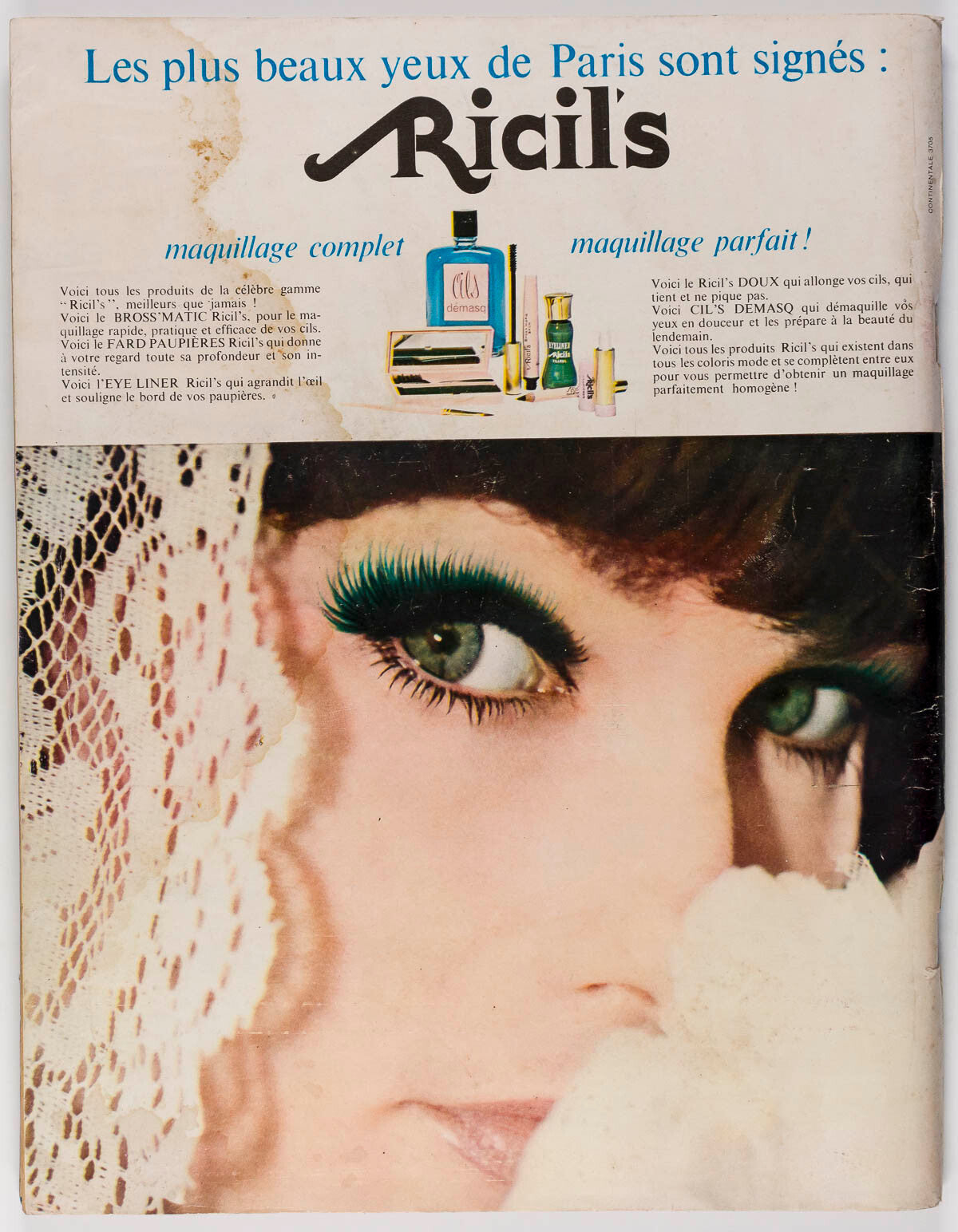 Swimwear MICHELE MERCIER Morocco SYLVIE VARTAN Anouk Aimee  FRENCH ELLE magazine