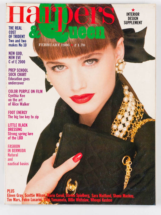 YOHJI YAMAMOTO Workers For Freedom BILLIE WHITELAW Harpers & Queen 1986 February