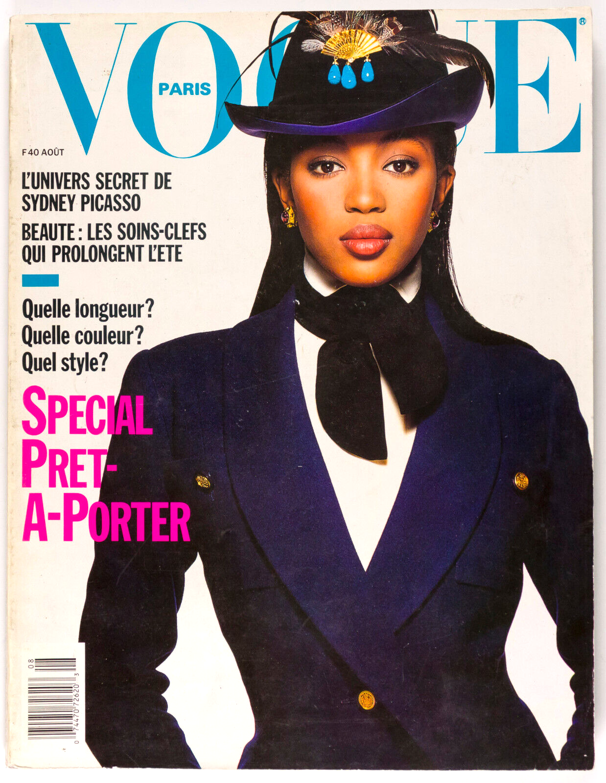 Naomi Campbell LINDA EVANGELISTA Cindy Crawford PARIS VOGUE August 1988 Streep