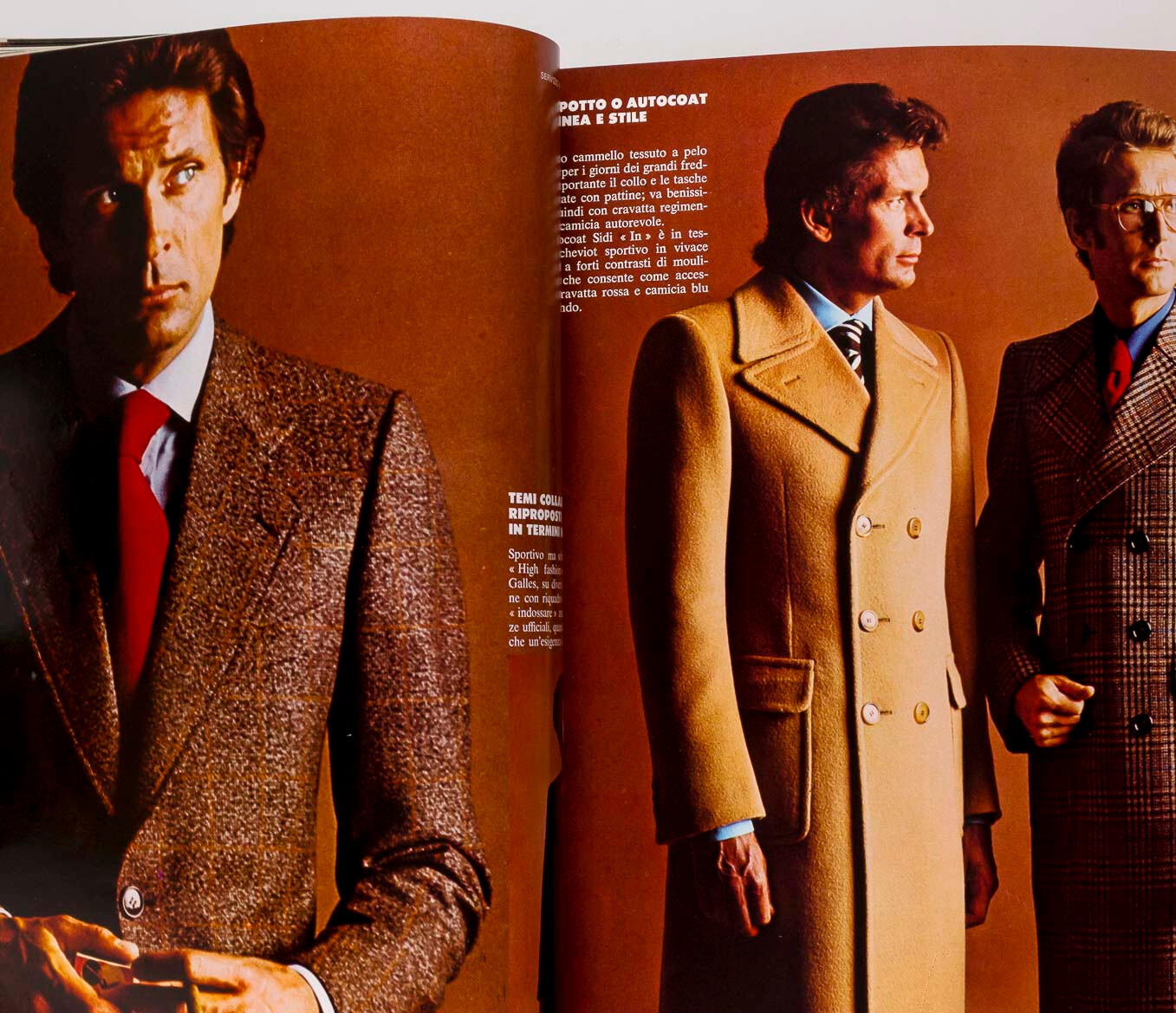 Richard Chamberlain YVES SAINT LAURENT Triumph L'UOMO VOGUE October 1972 Toscani