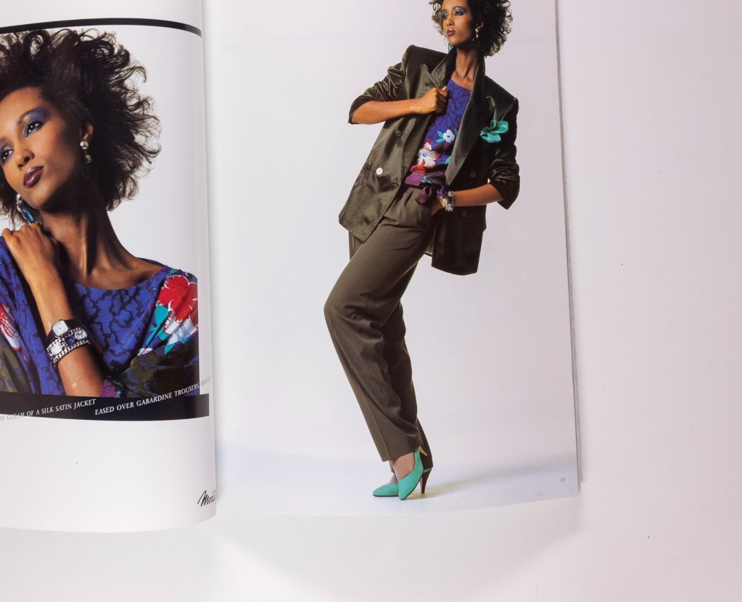 Iman ESCADA Margaretha Ley LOOKBOOK Fashion VTG Spring Summer 1985 catalogue 12