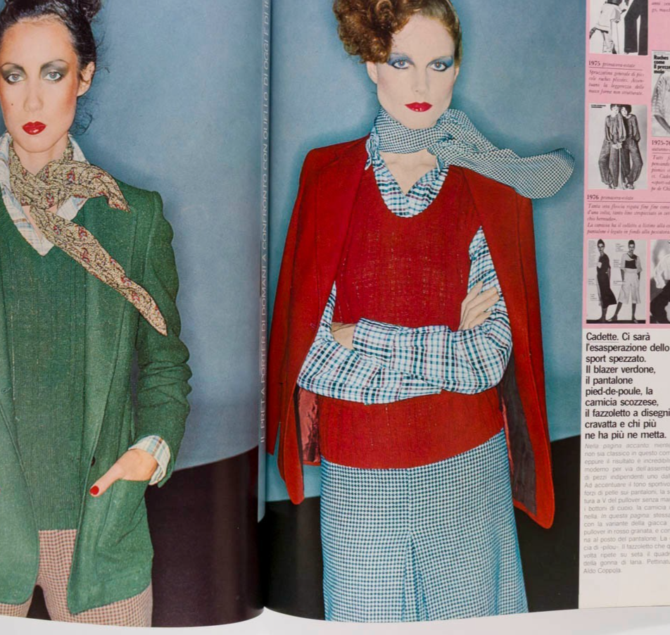 MOYRA SWAN Bill Cunningham ROLLING STONES Vogue Italia July 1976 Parkinson JCDC