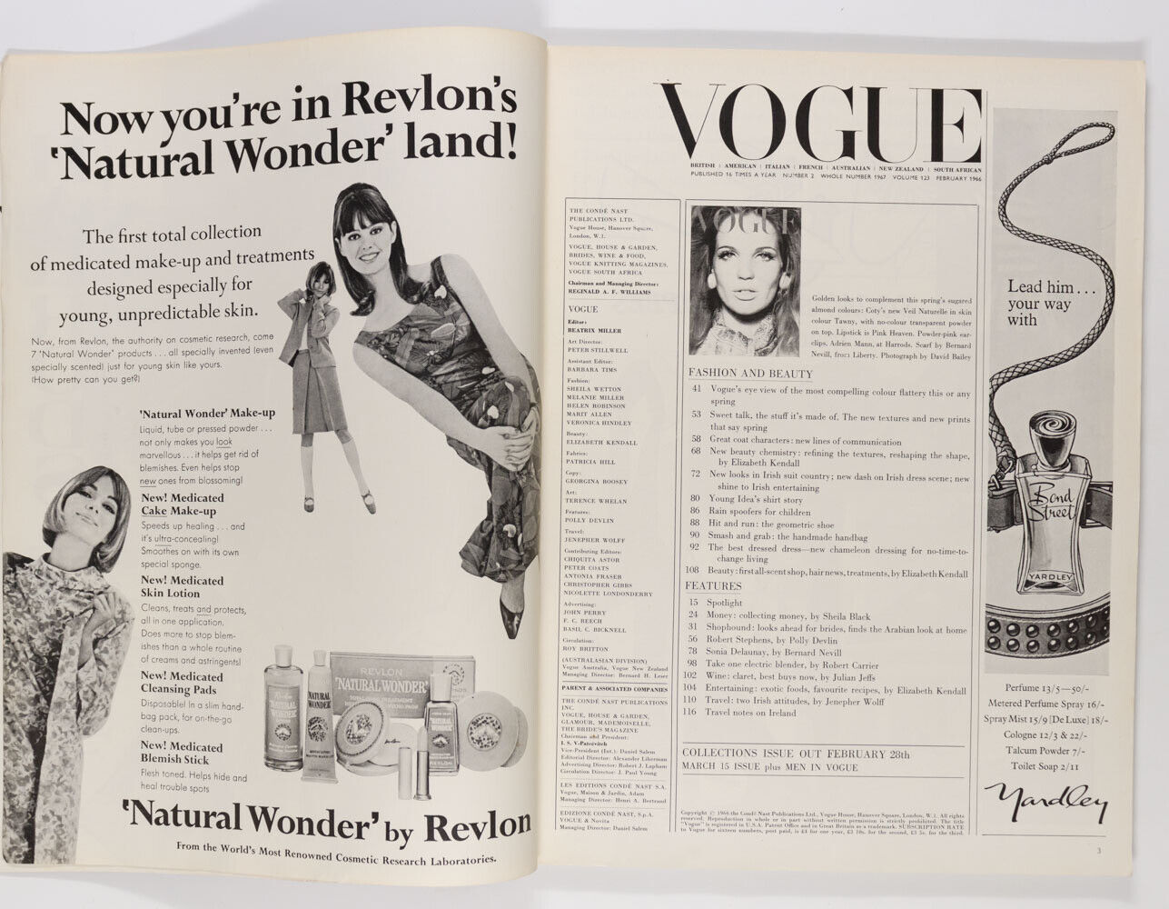 Veruschka JEAN SHRIMPTON Sonia Delaunay VOGUE February 1966 DUFFY Guy Bourdin UK