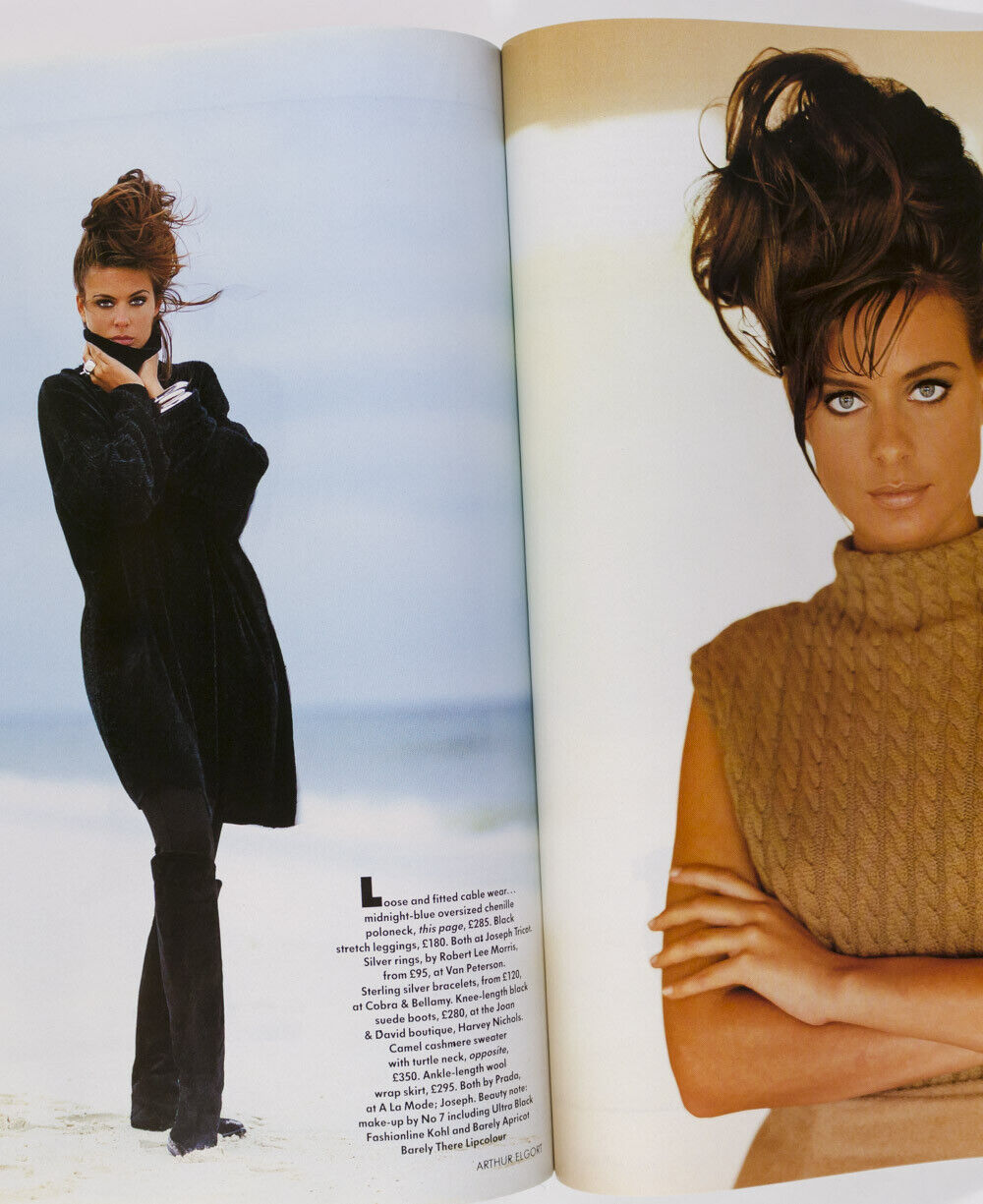 Linda Evangelista PETER LINDBERGH Helena Christensen JEAN MUIR Vogue 1991 Sep UK