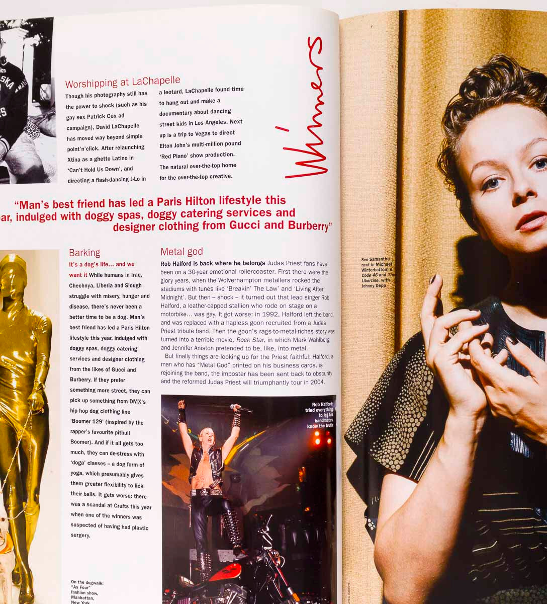 Pharrell SUSAN ELDRIDGE Angela Lindvall THE FACE 2004 Pete Burns JANUARY JONES