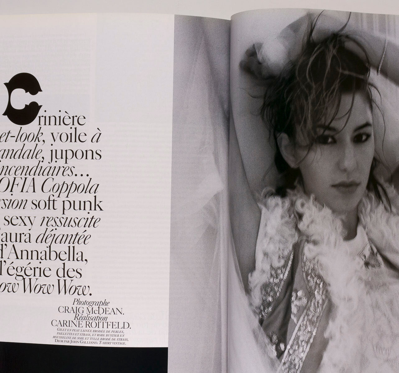 SOFIA COPPOLA guest editor KIRSTEN DUNST Francis Ford PARIS VOGUE December 2004