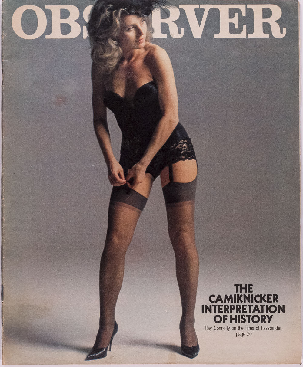 Barbara Sukowa FASSBINDER Bowie STREET PORTER George Melly OBSERVER magazine 80s