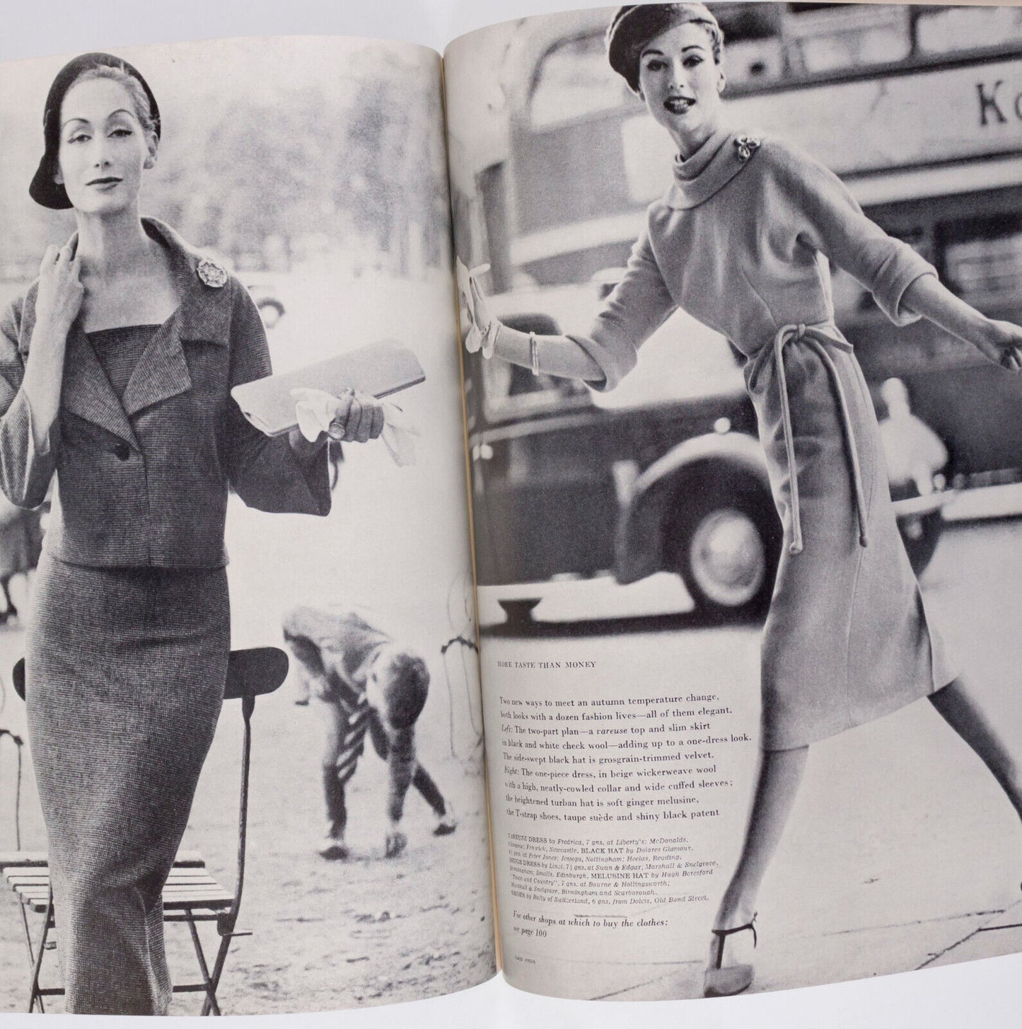 Marie Helene Arnaud NORMAN PARKINSON Helmut Newton RENE BOUCHE vtg FUCHSIA VOGUE