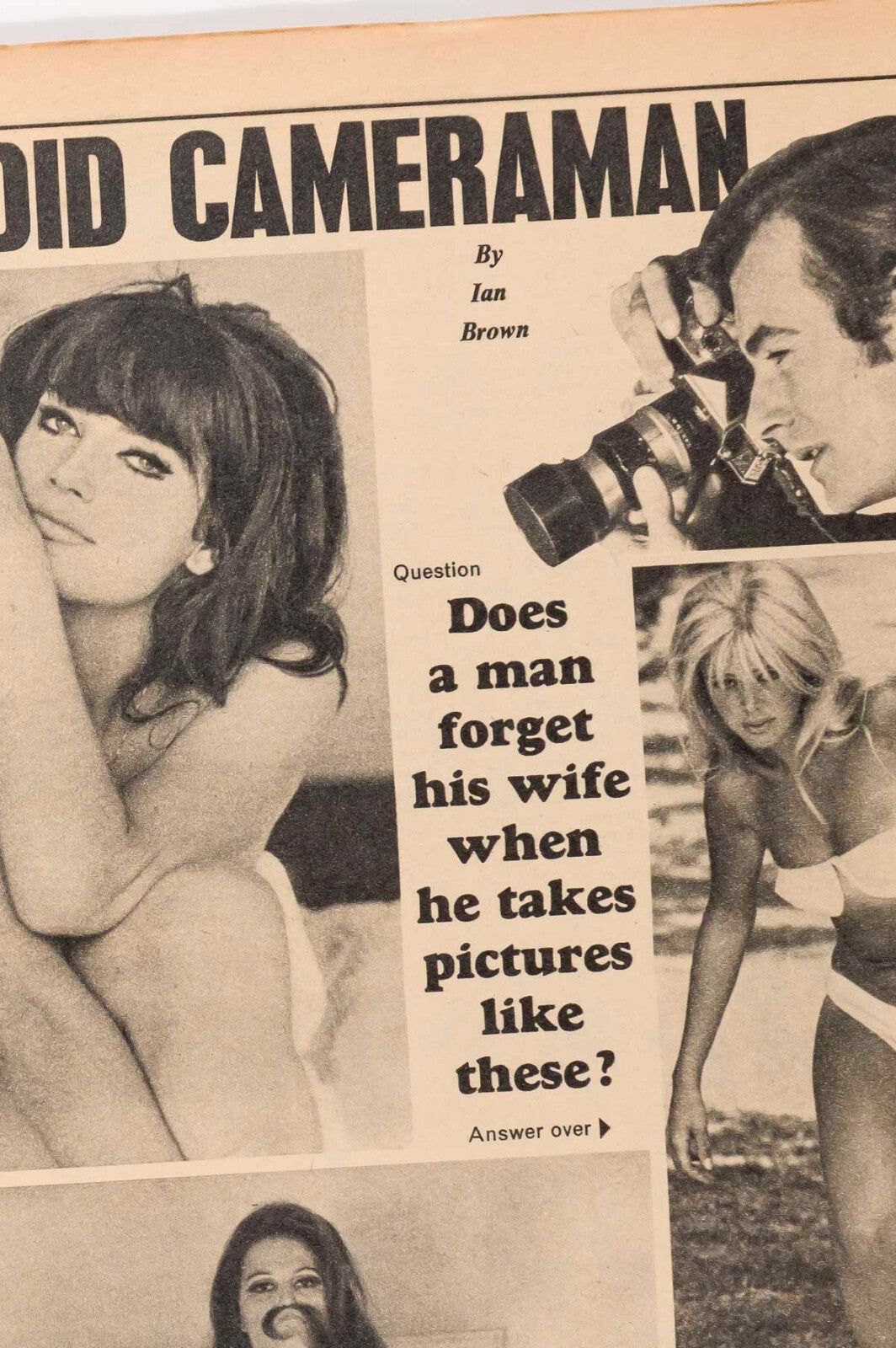 Marianne Faithfull TERRY O'NEILL Britt Ekland JOANNA DUNHAM Titbits magazine 60s