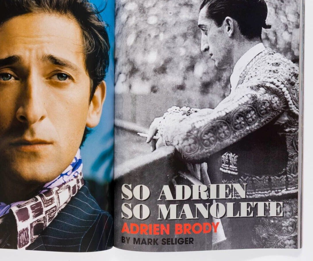 Adrien Brody JEFF AQUILON Jeremy Irons L'UOMO VOGUE October 2006 Bruce Weber