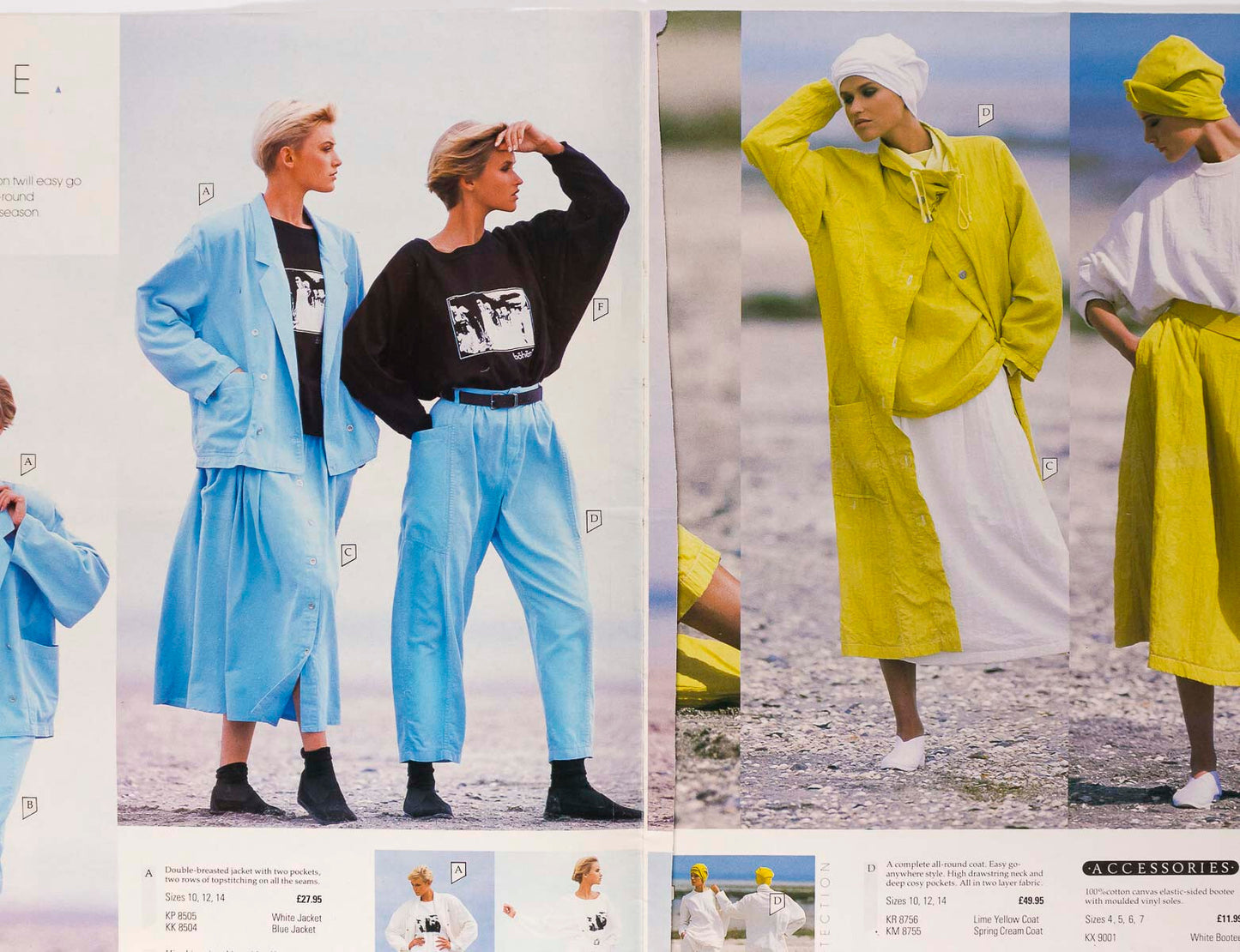 MICHELLE EABRY Claire Ringrose WAREHOUSE ByMail catalog LOOKBOOK vtg Spring 1986