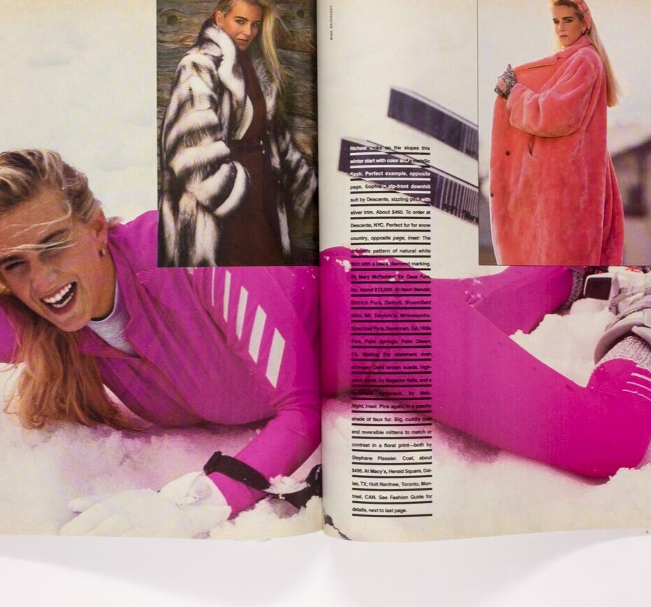 Cindy Crawford HELENA BONHAM CARTER Victoria Brynner HARPERS QUEEN December 1985