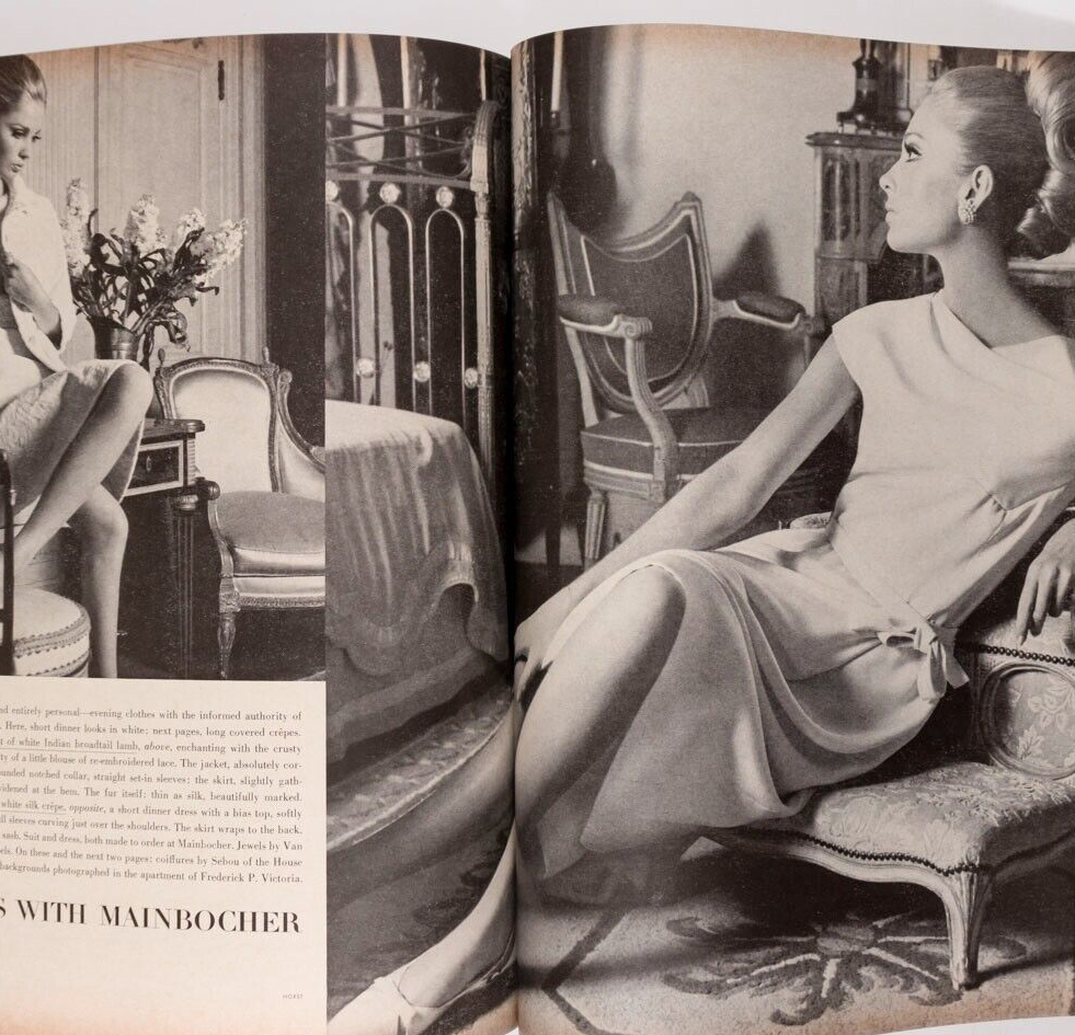 Brigitte Bauer VERUSCHKA Benedetta Barzini VOGUE 1965 Gres HELMUT NEWTON Capote