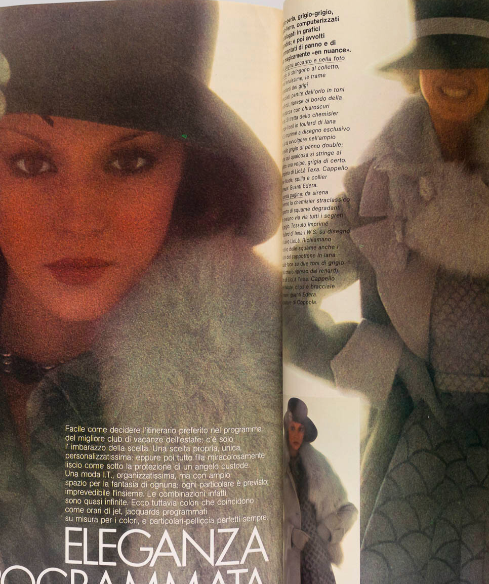 RENE RUSSO Knitwear PRET-A-PORTER Autumn Winter VOGUE ITALIA September 1974 vtg