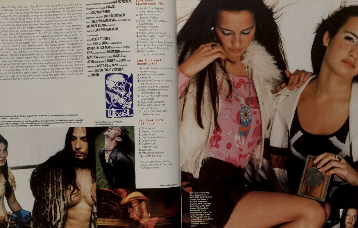 Cecilia Chancellor JUDY BLAME Paul Weller JUERGEN TELLER Nadja Auermann SONY i-D