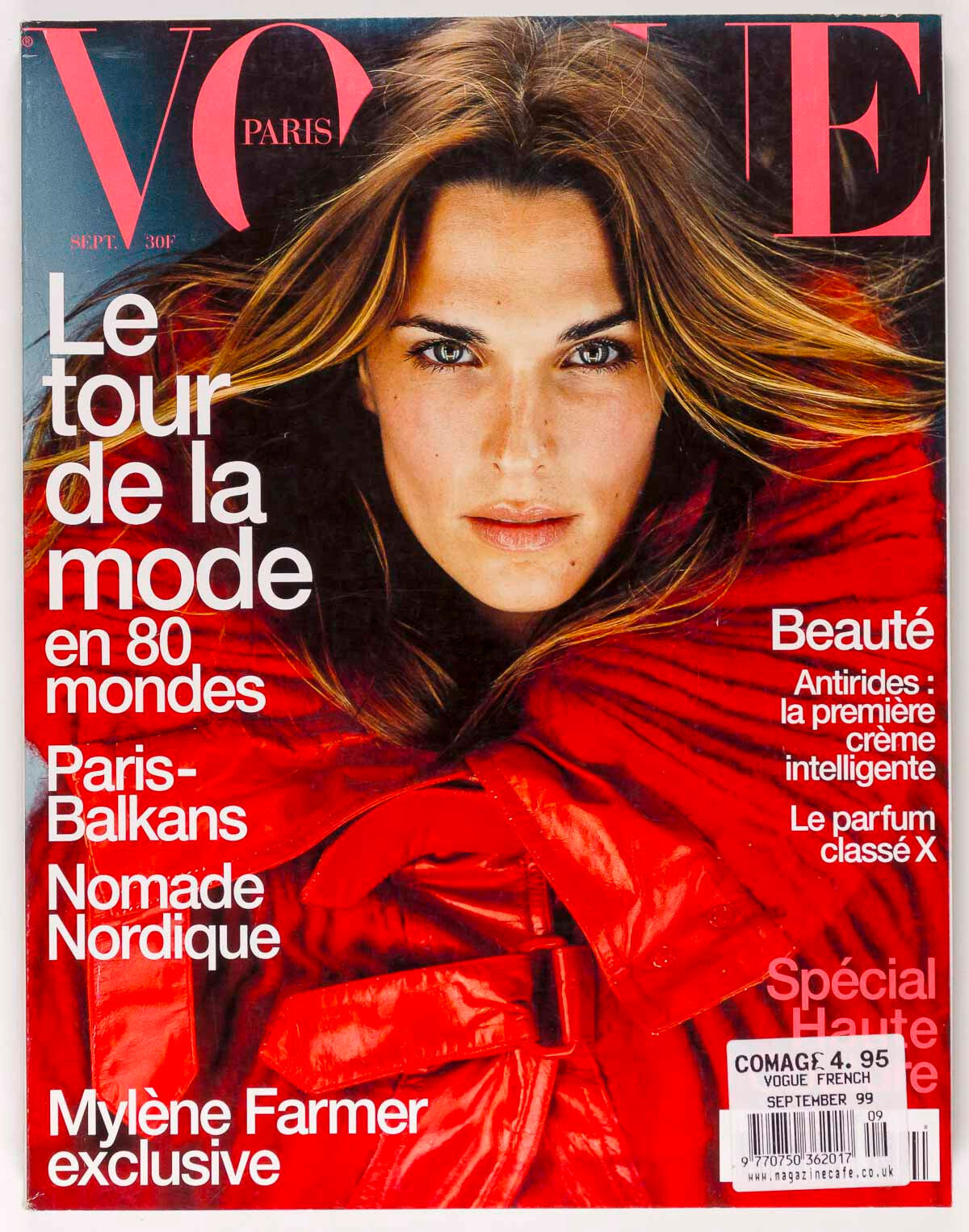 Molly Sims MYLENE FARMER Sofia Coppola DEVON AOKI Paris Vogue magazine Sept 1999