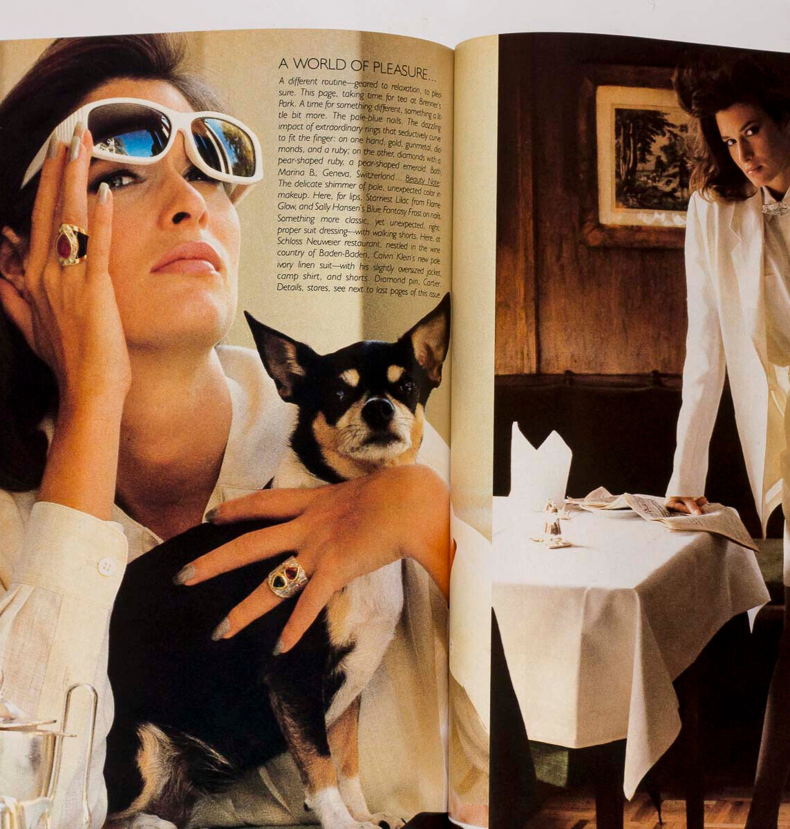 Renee Simonsen JOANNA PACULA Rosemary McGrotha VOGUE Dec 1984 Warhol ISSERMANN